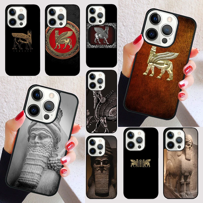 Lamassu Assyrian Mesopotamian Phone Case for iPhone 16 15 SE2020 6 7 8 Plus for Apple 13 11 12 14 Mini Pro Max Cover coque