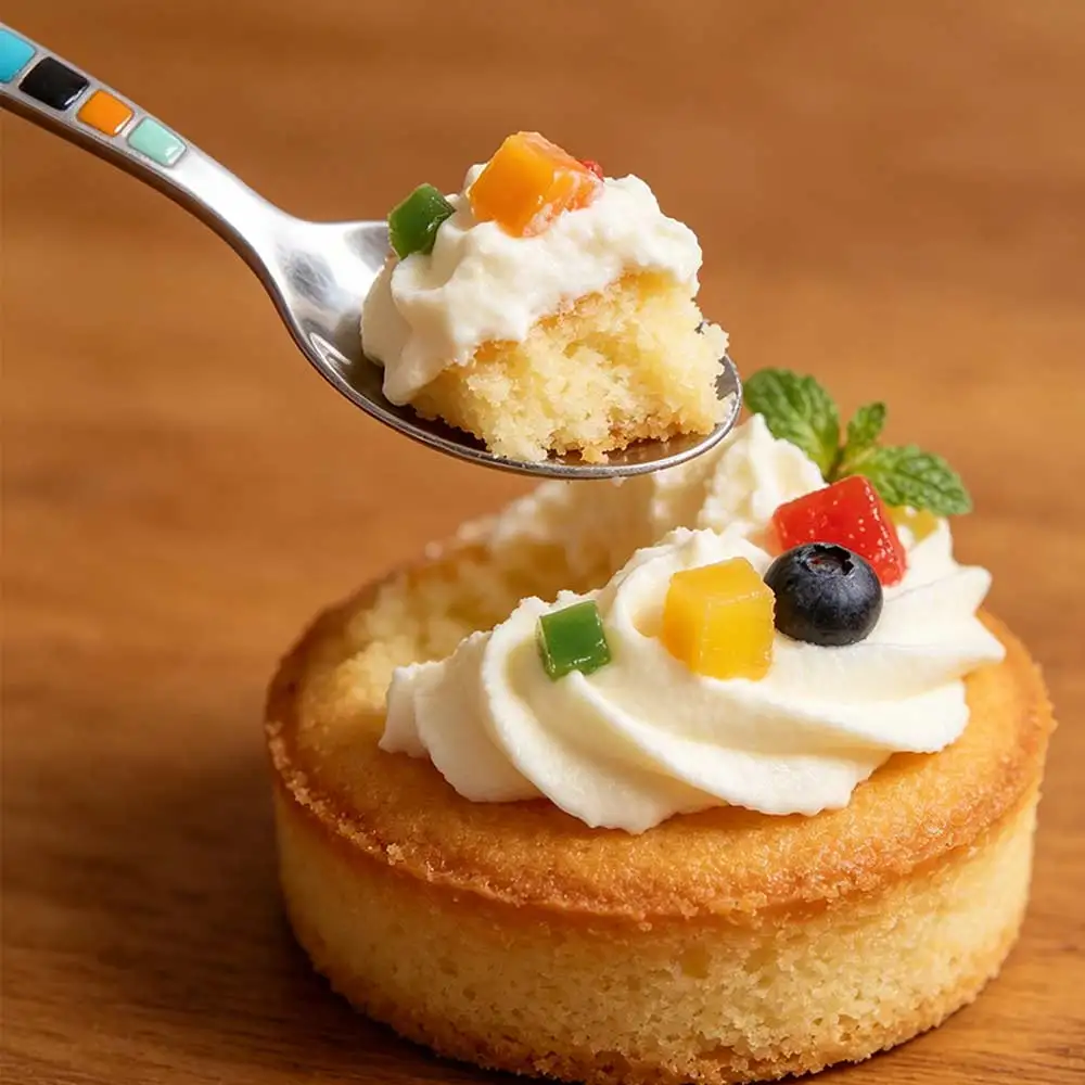 Durable Round Head Soup Spoon Long Handle Deepened Serving Spoon Colorful Stainless Steel Rust-Proof Spoon Catering