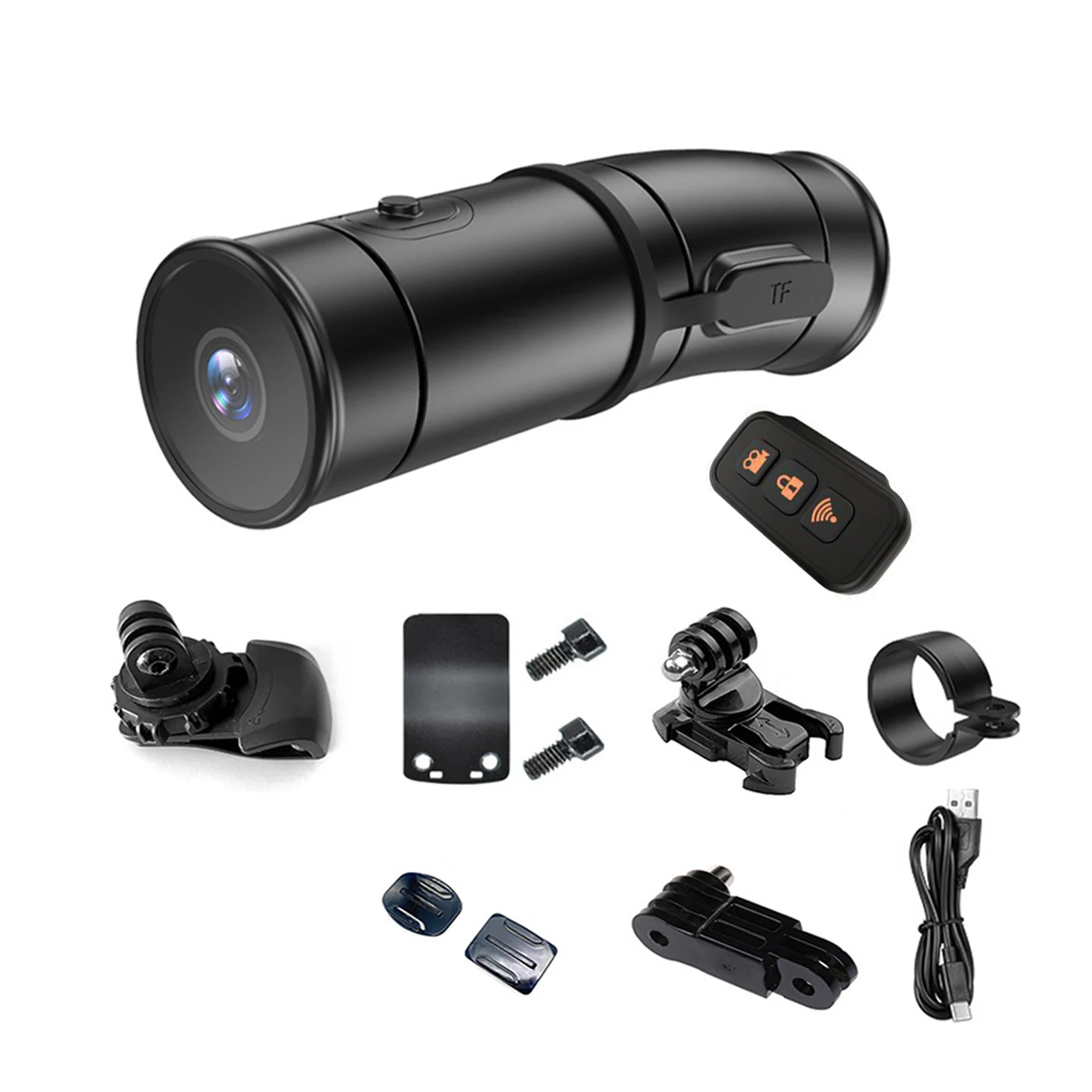Kamera Helm Full HD 2K WiFi Dual UHD Wearable Sepeda Motor Aksi Cam Tahan Air DVR Dash Cam Vlog Perekam Video