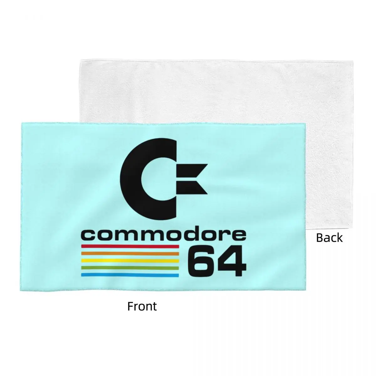 Commodore 64 Super Soft Cotton Face Towel Quick Dry C64 Amiga Computer Bath Towels