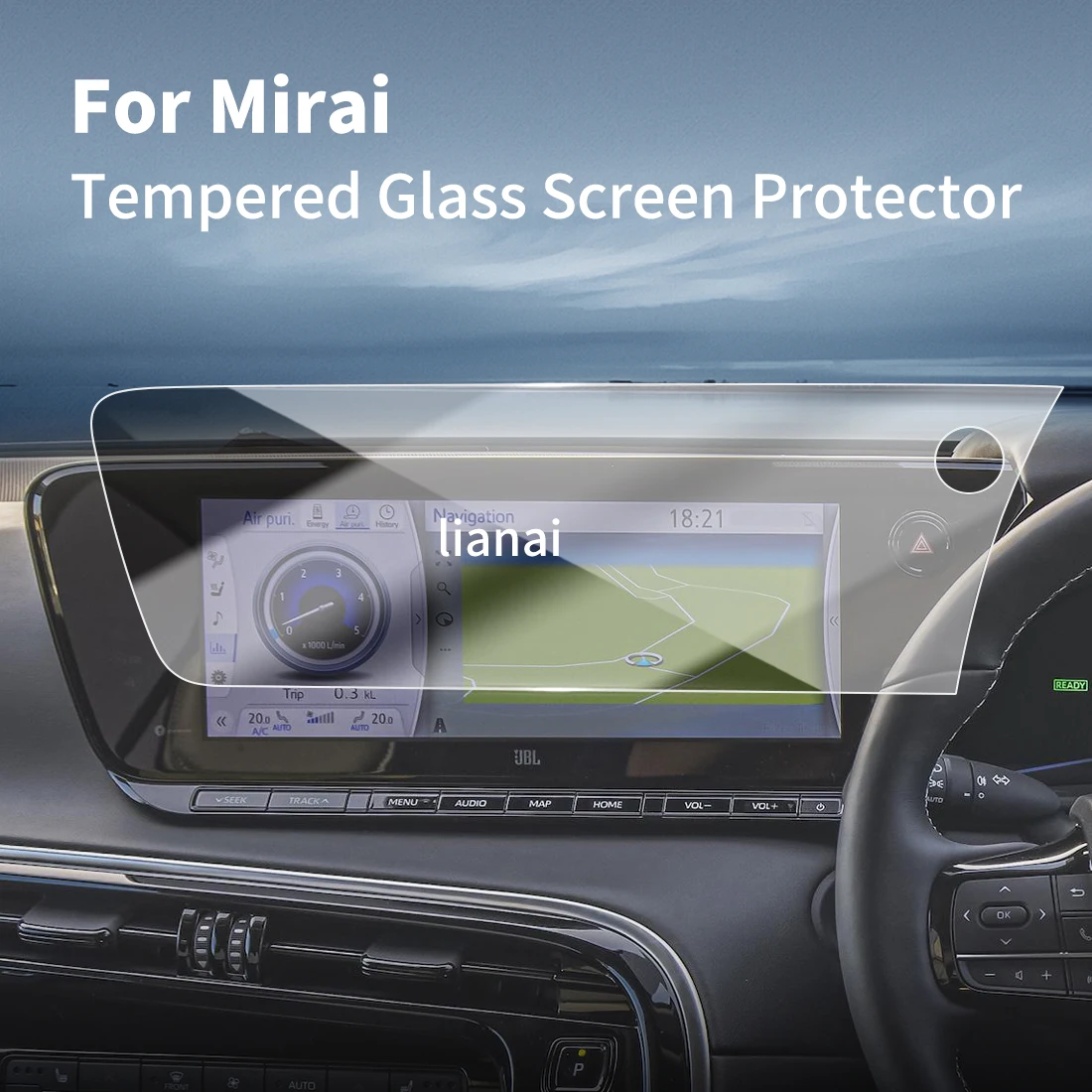 

Carplay Screen Protector Tempered Glass Protective Film Navigator Car Stickers Accessories For24 Toyota Mirai RHD