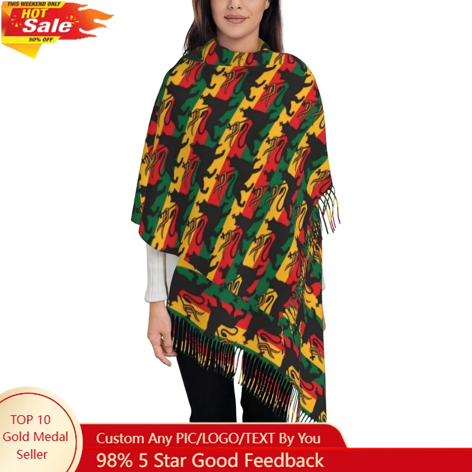 

Scarf for Women, Soft Long Tassel Winter Scarves, Fashion Shawl Wraps fit Female Holiday Gift