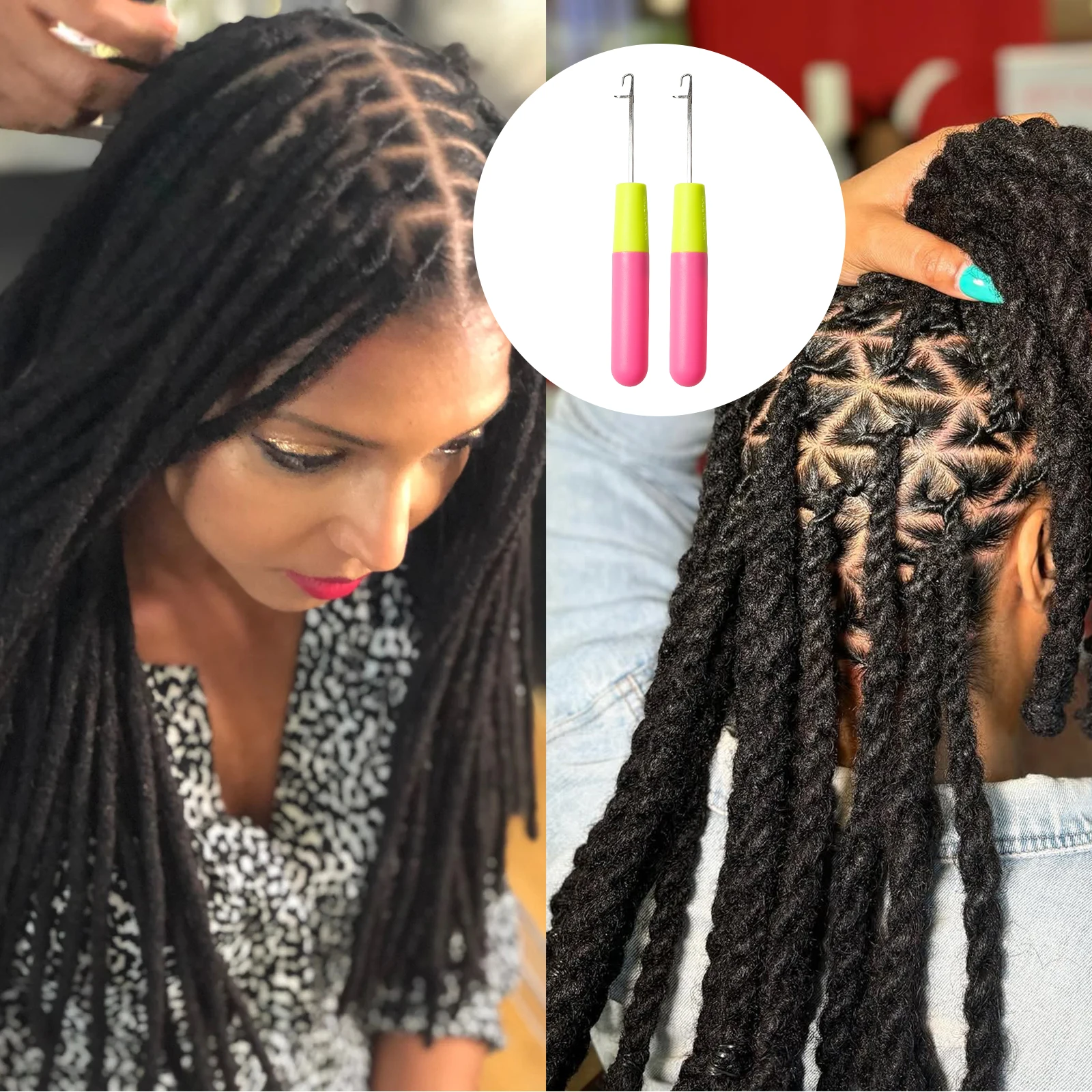 Latch Crochet Hook Needle Plastic Knitt For Making Jumbo Braiding Dreadlock Hair Tools Weaving Dreadlock Extension