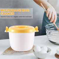Portable Microwave Oven Rice Cooker Multifunctional Steamer 2800Ml Insulation Lunch Box Steaming Utensils for Microwave HOT