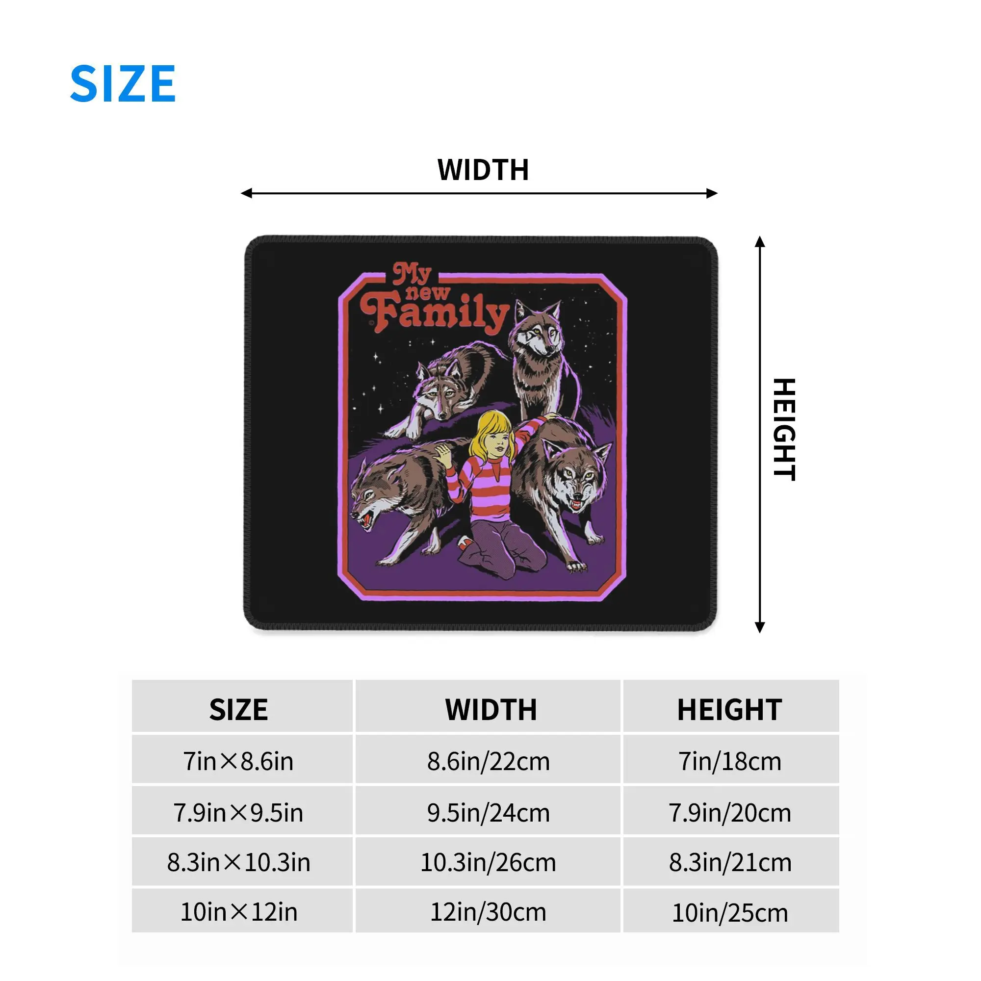 Mi nueva familia alfombrilla de ratón teclado de ordenador alfombrilla de ratón Gaming PC portátil alfombrilla de escritorio accesorios de oficina alfombrillas de mesa