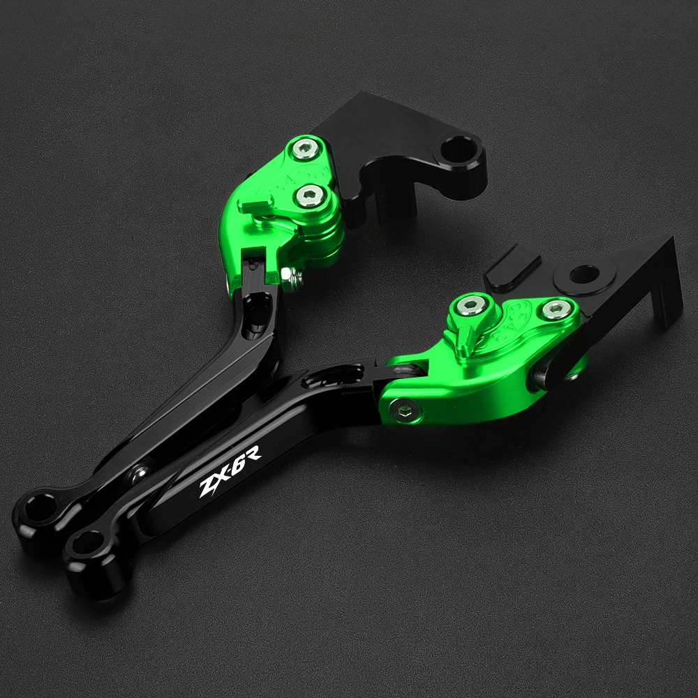 For Kawasaki ZX6R ZX-6R ZX 6R 2007 2008 2009 2010-2018 Motorcycle Accessories Adjustable Folding Extensible Brake Clutch Levers view 3