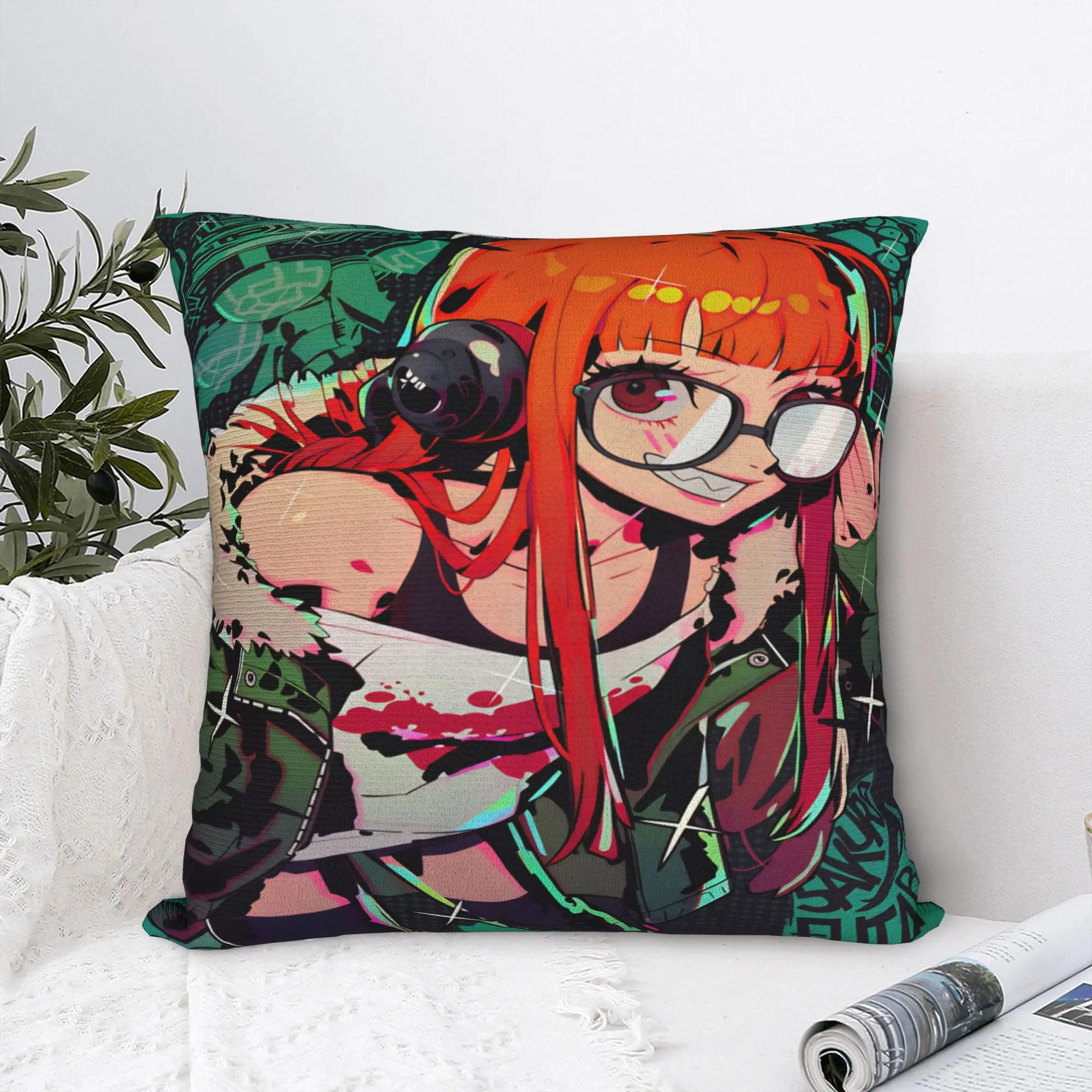 P5 Futaba Sakura Joker Pillow Case  Comfy Pillow Cover Fashion Cushion Cover For Sofa Couch Bed Living Room