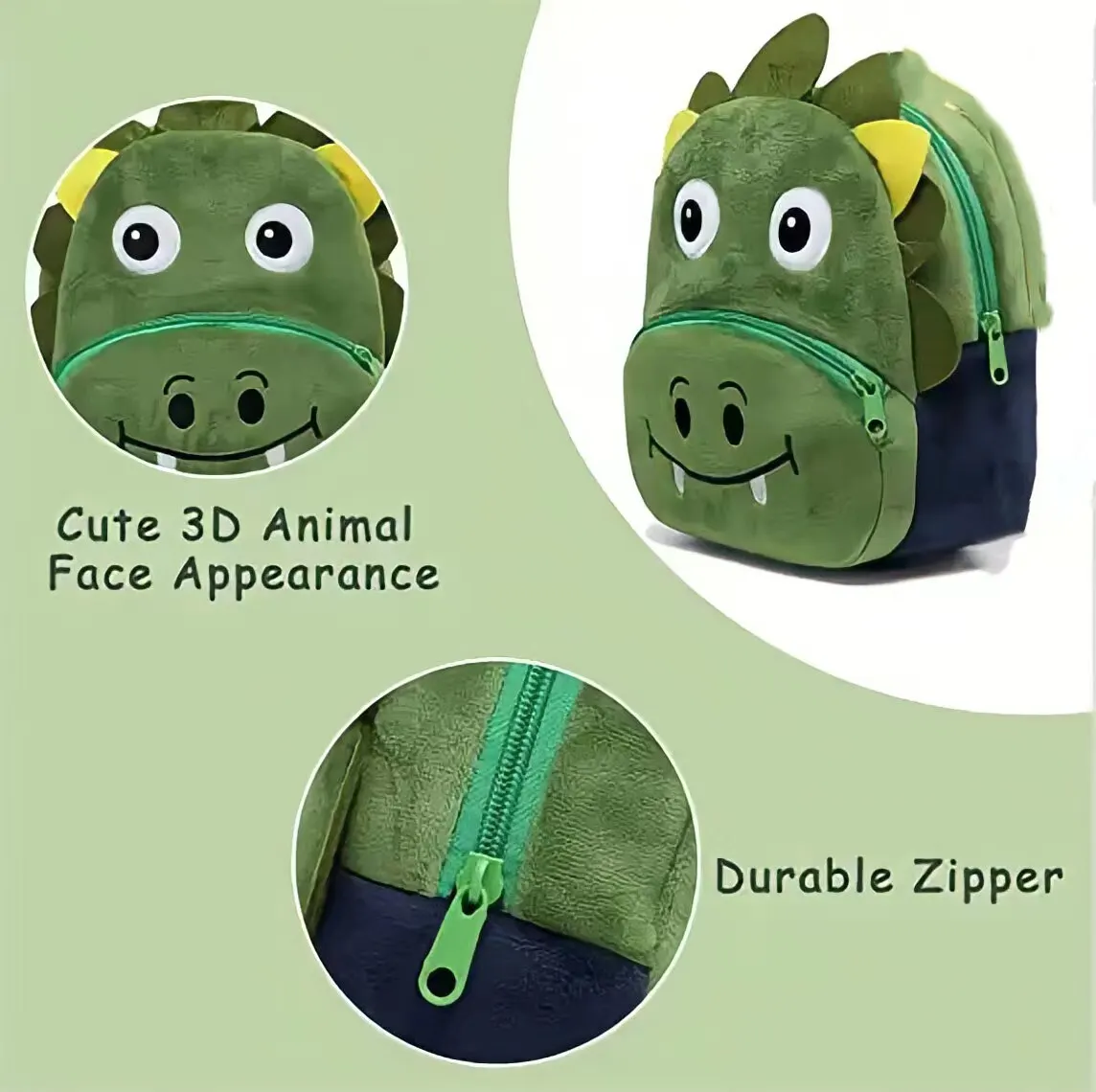 New 3D Animal Plush Backpack CartoonTrendy School Bags Girl Bookbag Kawaii Children Outdoor Travel Fashion Backpacking