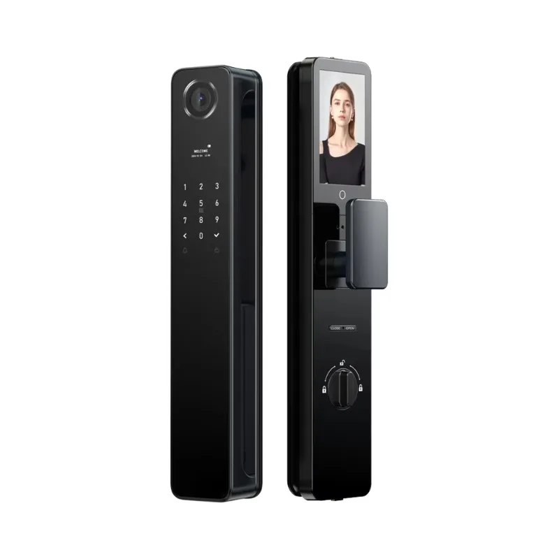 

Fully Automatic 3D Face & Fingerprint Recognition Smart Lock with Tuya Zigbee App Video Intercom Function WiFi Connectivity