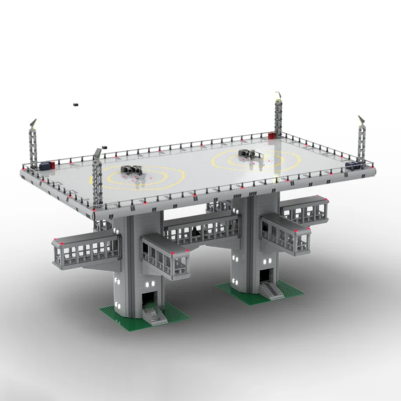 Star Movie Model Moc Building Blocks  UCS Landing Platform Model Technology Bricks Famous Scene DIY Assembly Holiday Toys Gift