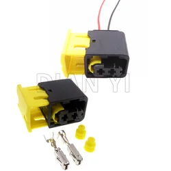 1 Set 2 Way Car Sealed Connectors Automobile Adapter 1-1418483-1 1-1703839-1 1-1703841-1 AC Assembly Auto Waterproof Socket