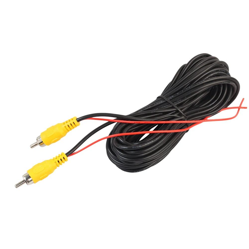 Rear View Parking Camera Video Cable 6m/19.69ft Reverse Camera Video Cable with Trigger Wire for Car Truck