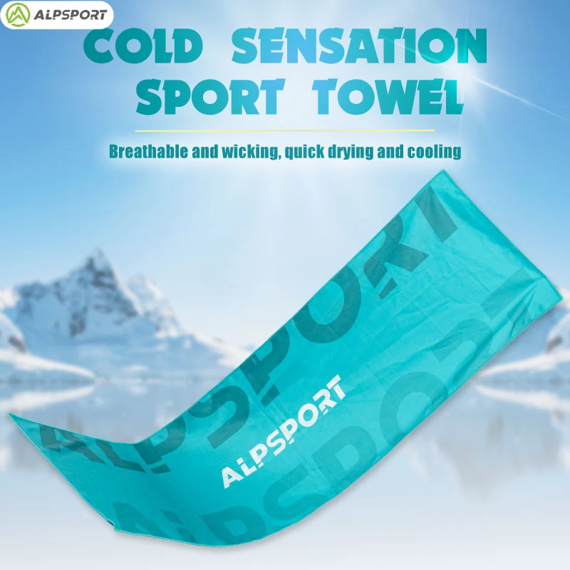 ALP-Juego de Gel de sílice portátil, toalla fría de secado rápido, transpirable, absorción de sudor frío, toalla refrescante deportiva para correr, Yoga y gimnasio