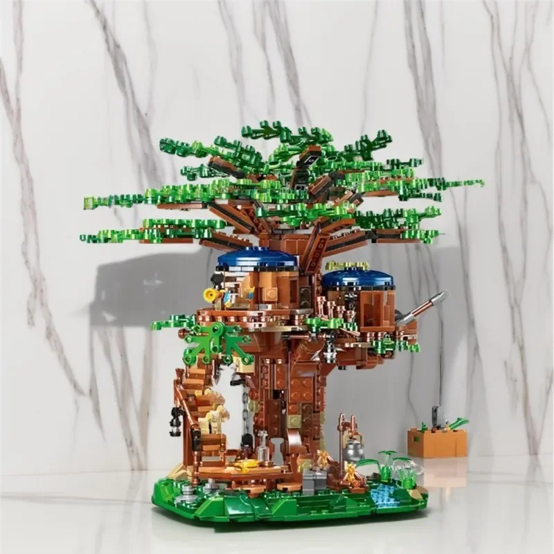 

Four Seasons Tree House Scene Jungle Building Blocks IDEAS Series MOC Architectural Model Assembly Birthday Party Gifts