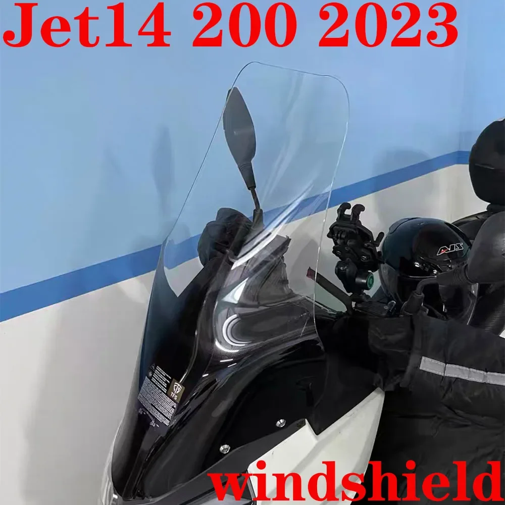 

New Fit SYM Jet14 JET 14 200 / 200i 2023 Motorcycle Front Windshield Wind Deflectors Windscreens Deflectore FOR Jet14 200 2023