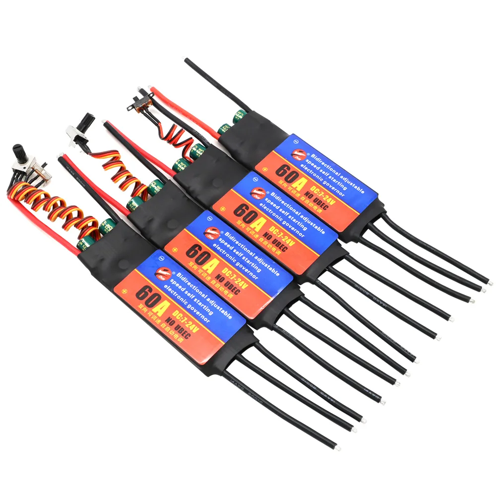 ZMR 2-6S 30A 60A ESC ثنائي الاتجاه الذاتي بدءا فرش تنظيم كهربائي سرعة تحكم ESC لأدوات عدد وأدوات