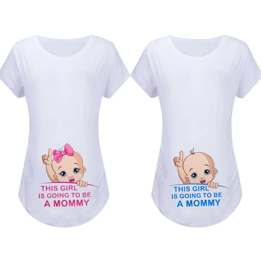 

New Women Maternity Letter This Girl is Going to be A Mommy Print T-Shirt Tops Tee Pregnancy Clothes Pregnant Vestidos Pregnancy