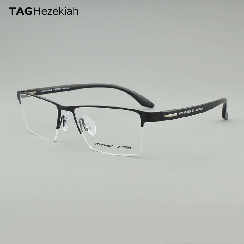 

P9701 Business Glasses Frames Men Eyewear Optical Prescription Glasses Frame Large Face Eyeglasses square Myopia Retro spectacle