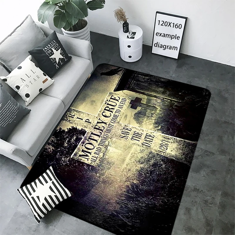 Tappeto decorativo per soggiorno M-motley Crue Foot tappeti zerbino d\'ingresso tappetino Kawaii tappetino tappetino antiscivolo Home Kitchen Decor