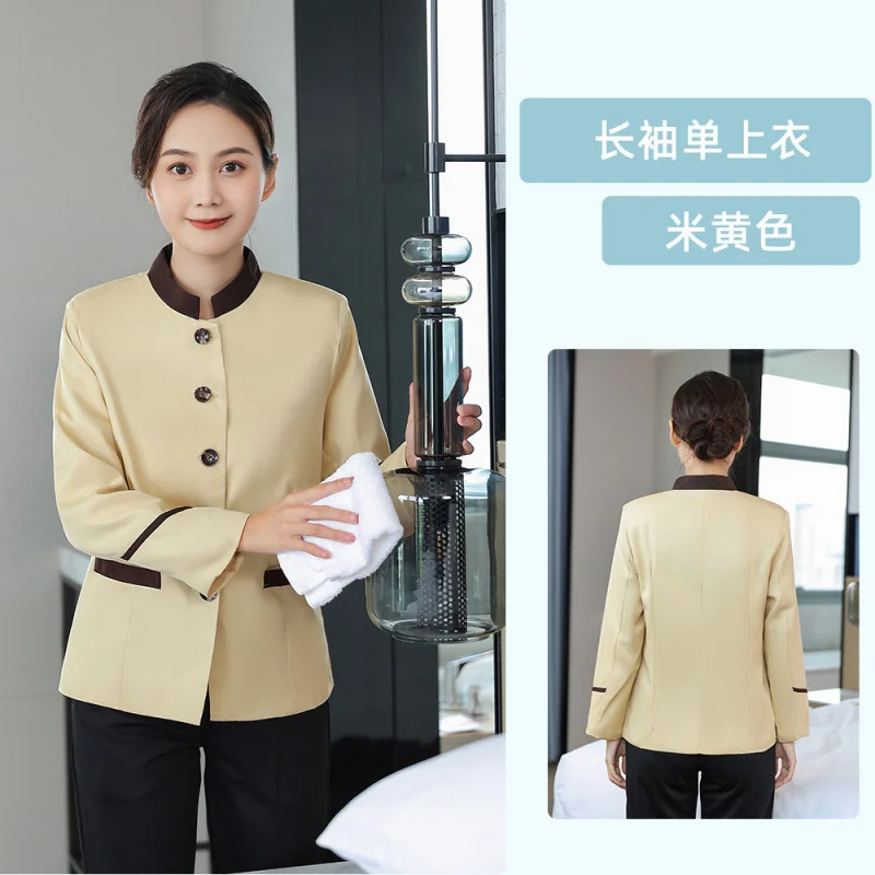 Hotel Room Cleaning Uniforms Autumn Winter Property Hotel Cleaning Staff Uniforms Mall HospitalPAWomen's Cleaning Work Uniform