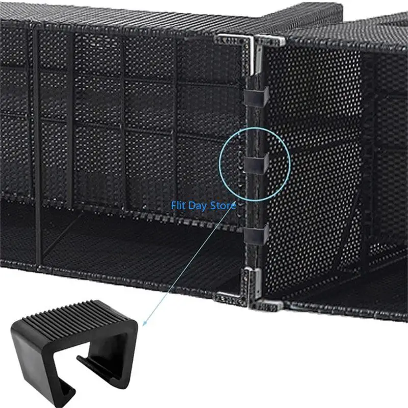 F92C Upgraded Outdoor Furniture Clips Patio Sofa Clips Sectional Sofa Furniture Chair Clips Rattan Furniture Clamps Wicker
