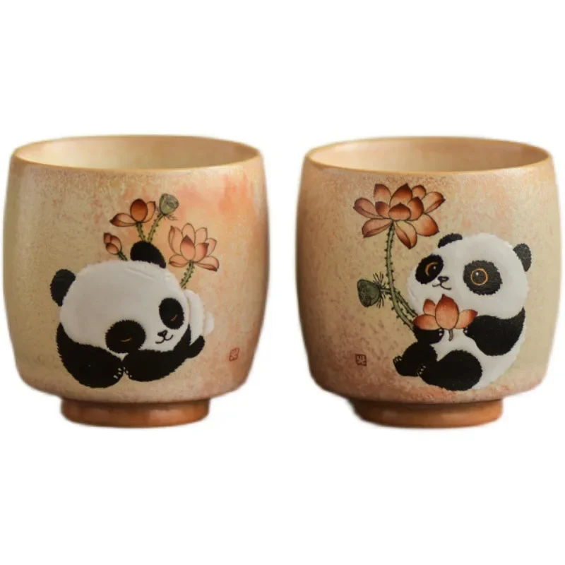 Tea cup ceramic women's exquisite tea set for one person personal high-end panda gift cup