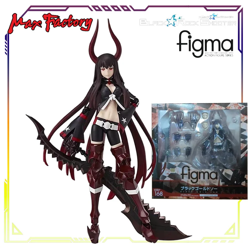 Max Factory Original Figma Series 234 Black Rock Shooter Battle Wheel Fairy TV Animated Edition Anime Action Figure Model Toys