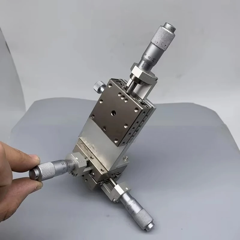slide table BSB16-40A stainless steel manual three-dimensional adjustment platform 4