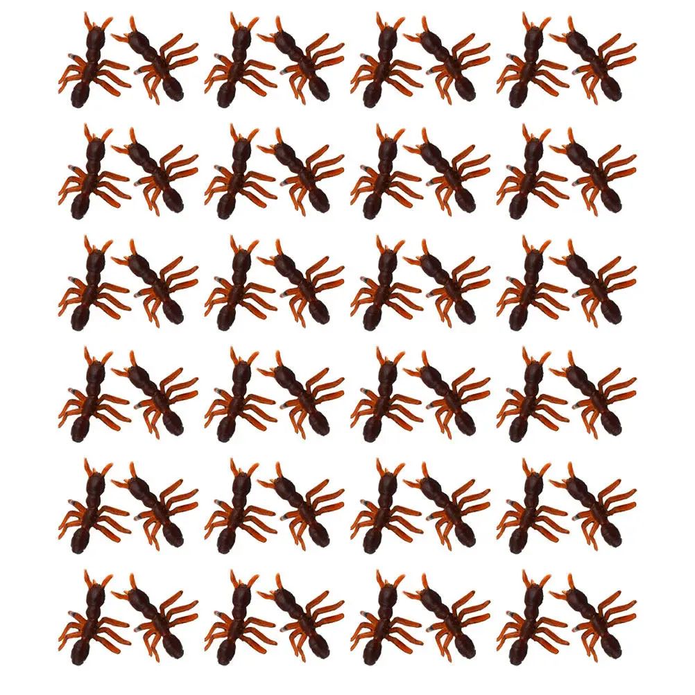 

50 шт. пластиковых фигурок муравьев: компактные и изысканные статуэтки для декора интерьера и экстерьера, оформления рабочего стола, цветочных горшков, садовых вечеринок