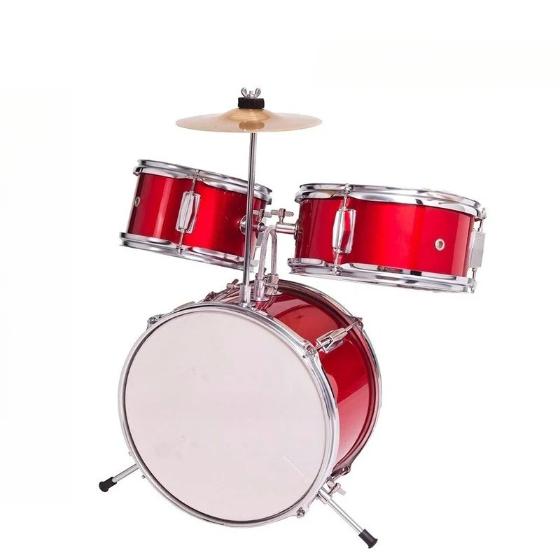

Hooqu Children's Drums Three Drums Drums Jazz Drums Children's Performances Beginners' Practice Toys Factory Wholesale