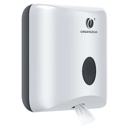Center-Pull Toilet Paper Dispenser Wall Mount Toilet Rolls Storage Holder Tissue Box Organizer Commercial Home Bathroom Use