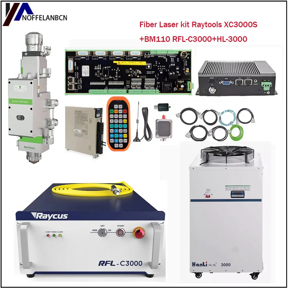 Raytools1500W2000W/3000W HL-1500 XC3000S e testa laser Sorgente laser controller laser in fibra BM110