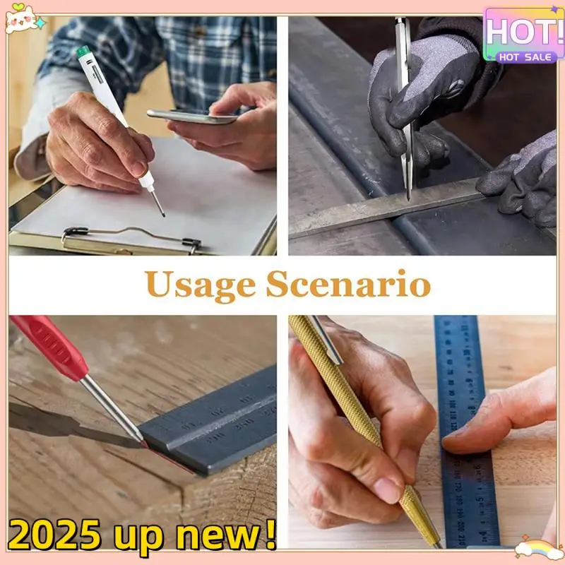 

Набор механических столярных карандашей с нежной текстурой, инструменты для маркировки граффити, подходящие для плотников, строителей, прочный Ea