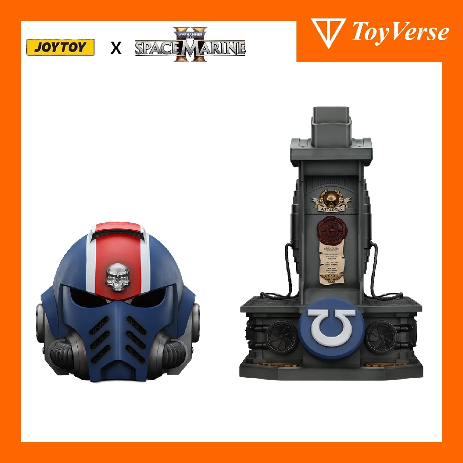 

[PRE ORDER] JOYTOY 1/18 Warhammer 40K Ultramarines Titus MKX Helmet & Stand – Licensed Action Figure Accessory