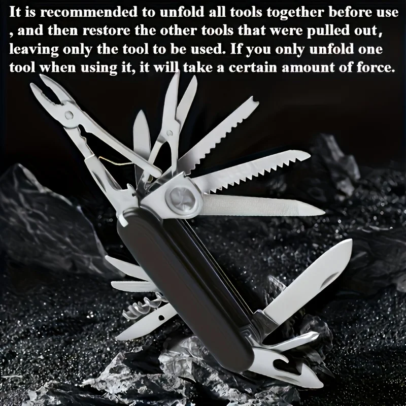 

Набор универсальных инструментов 17-в-1 — домашний гаджет для кемпинга и рыбалки, идеальный подарок на праздник отца-мужа