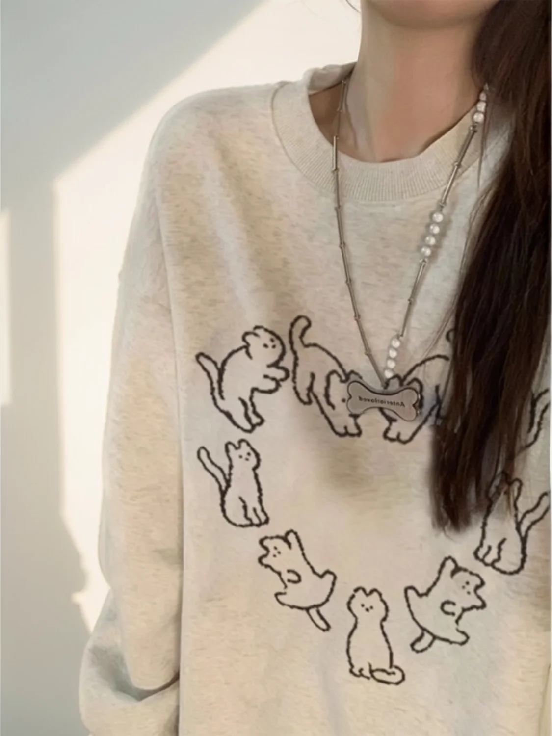 Sweat-shirt Y2K pour femmes, graphique chaud marron bordeaux, Streetwear décontracté, couleur unie, léger, rétro, printemps automne