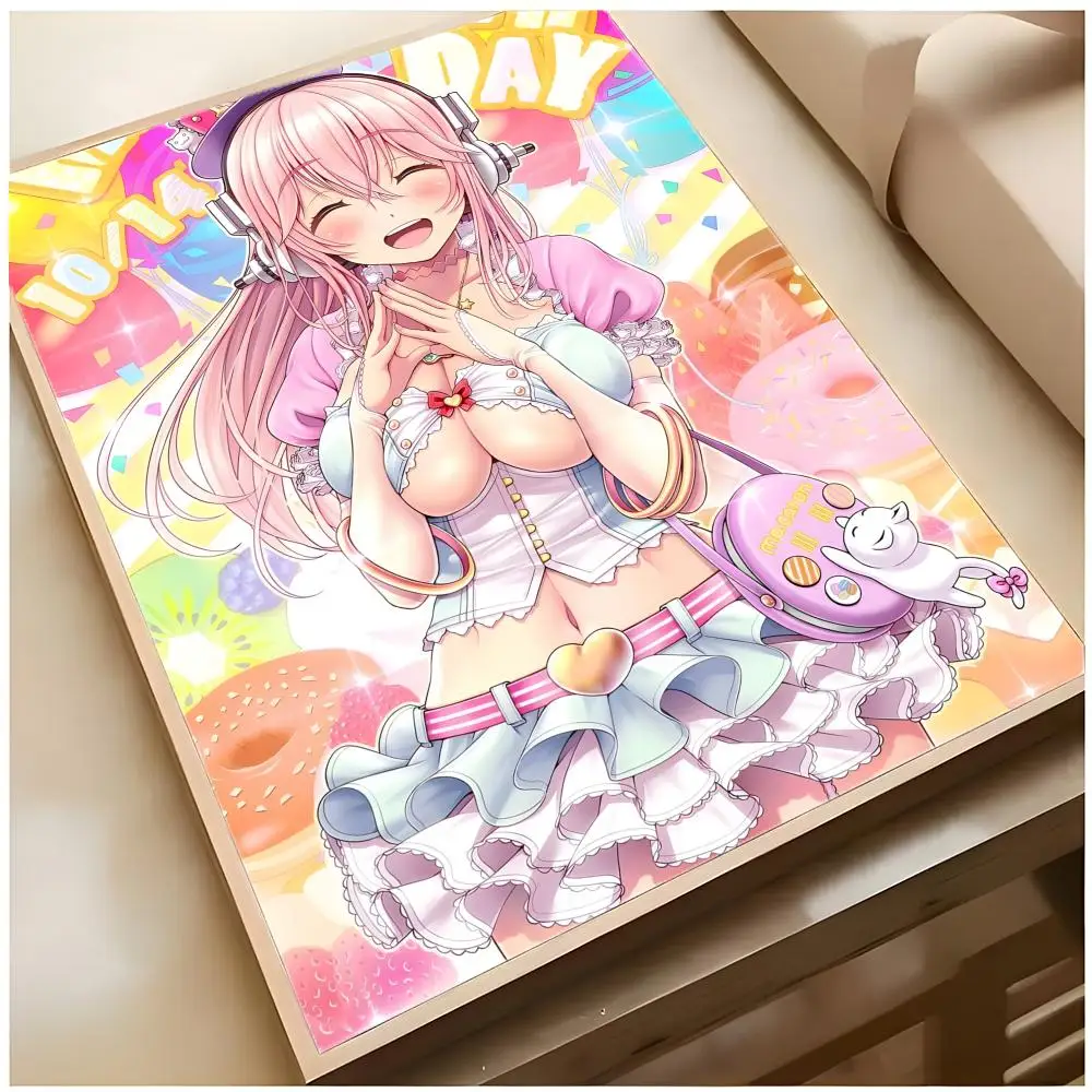 Niedlicher Anime-Charakter S-Super Sonico Poster Superior Home Space Pub Indoor Dekorative Kunst & Wohndekoration – Detail 26
