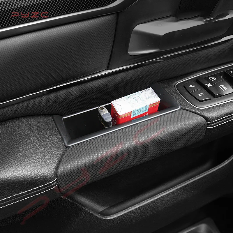 Car Front Door Handrail Sort Out Storage Box Auto Interior Accessories Silicone Anti-Slip Mat For Dodge Ram 1500 2019 2020 2021