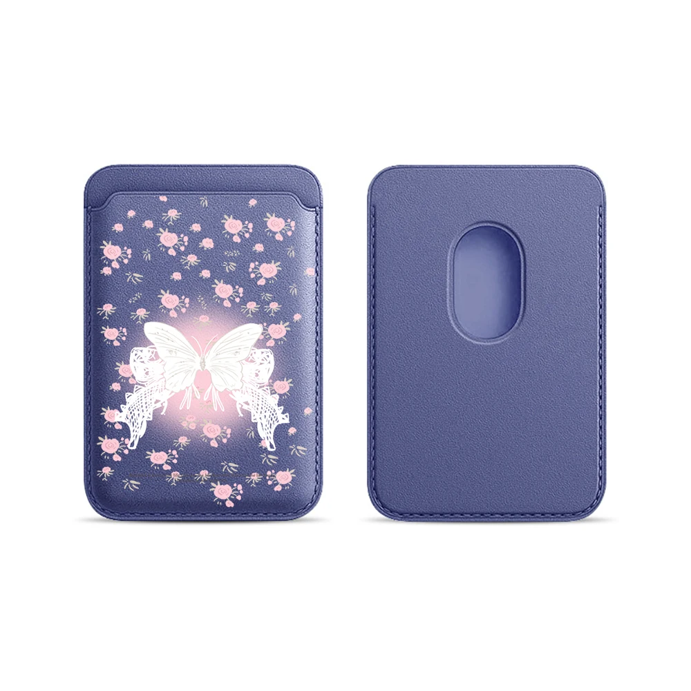 Bow Flower INS Leder-Kartenetui Handyhülle Kartenhalter für Magnetische Hülle Geeignet für alle iPhones für Magsafe Karten-Handytasche – Detail 20
