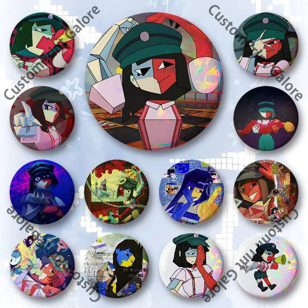 

E-ENA dream B-BBQ Badges 58 44 32 75 25 mm Enamel Pin Tinplate Round Brooch Cosplay Nijigen Otaku Culture