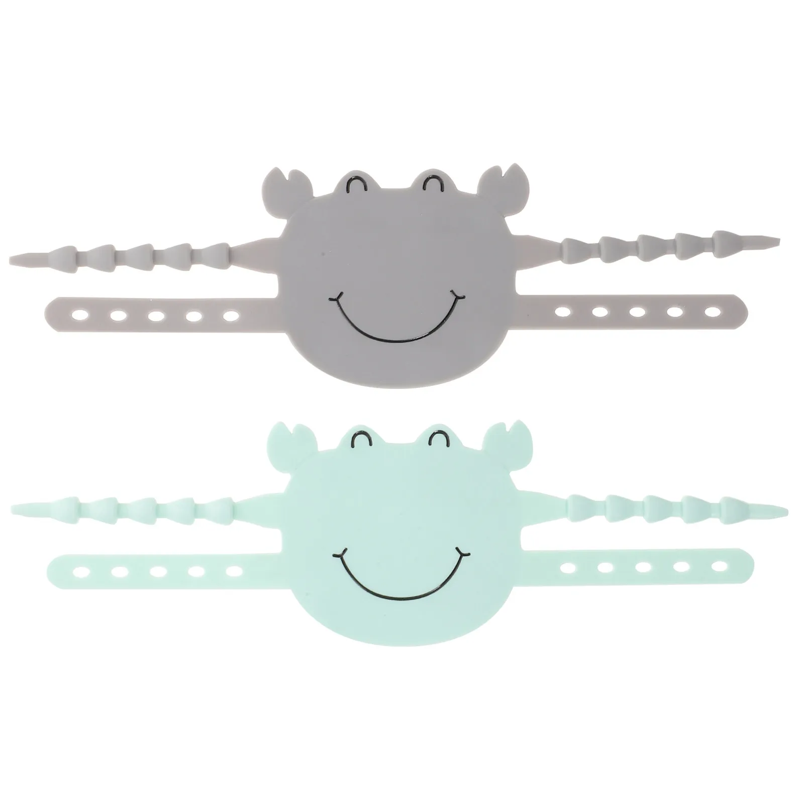 2Pcs Door Slam Preventer Noise Reducing Silicone Door Latch Cover with Strap for Indoor Outdoor Doors Bedroom Bathroom Apartment