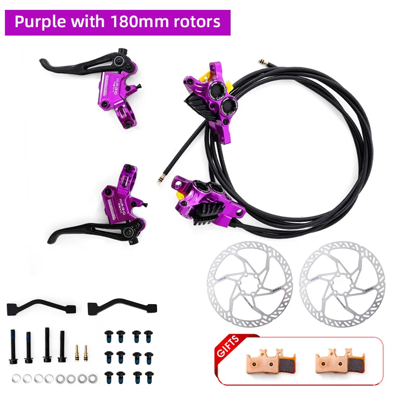 2025 ONIRII IIIPRO R2X4 MTB hydraulische schijfrem 4-zuiger interne kabel Quick Release MTB-remklauw voor MTB, klimmen, AM, XC NIEUW