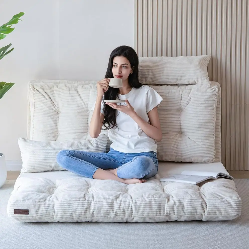 

Кровать-мешок, складной диван-кровать с тафтингом и подушками, напольный матрас для взрослых, очень толстый и длинный напольный диван, двухэтажный диван B