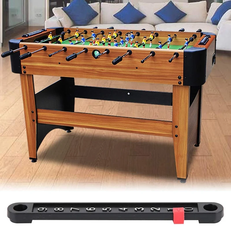 Placar de mesa de futebol, 6 peças, mini snooker, pontuação, ponteiros e tira de números, contador de jogos de mesa