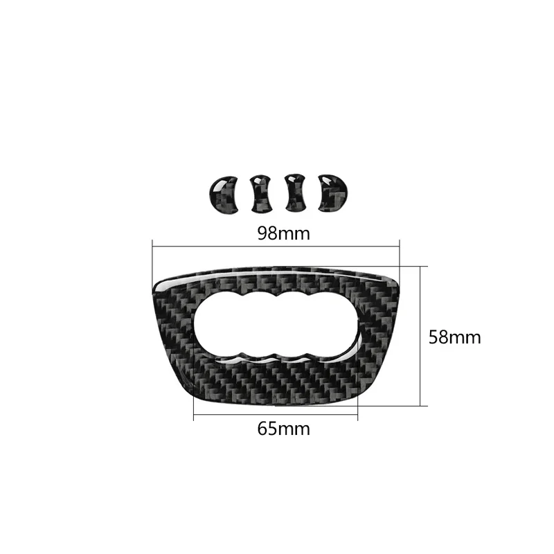 Car Steering Wheel Carbon Fiber Sticker For Audi A3 A4 B8 A6 C7 Q3 Q5 Q7 A4L A6L Decal Cover Decoration Ring Trim Accessories - view 3