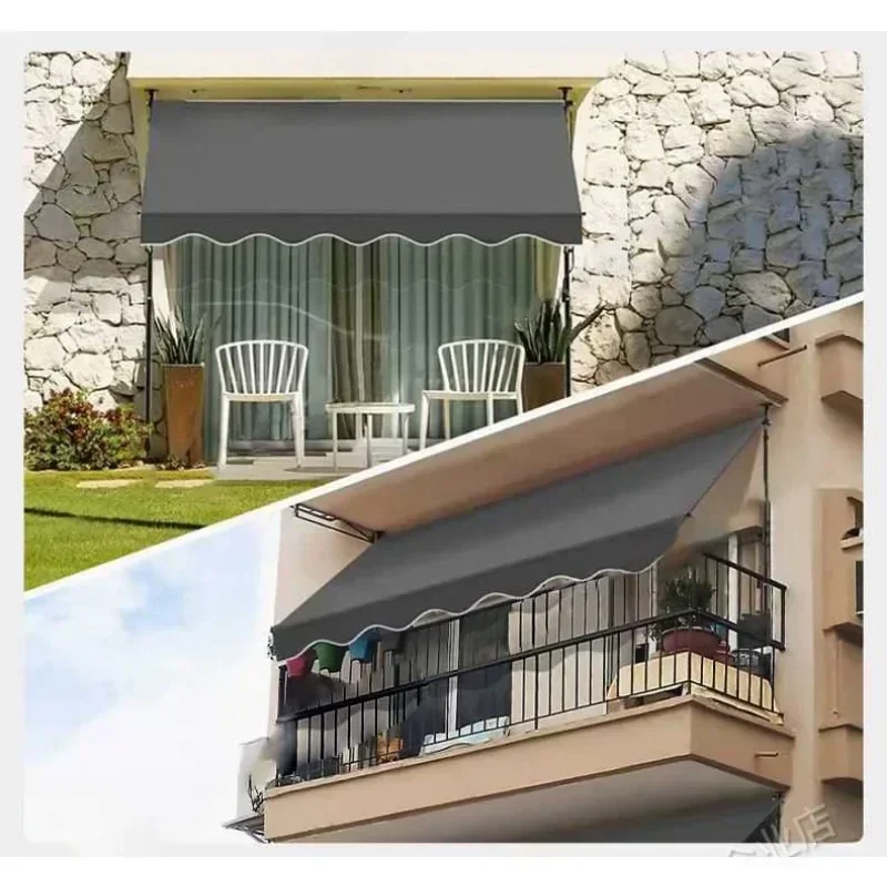 Imagem -03 - Dobrável Canopy Telescópico Vertical Toldo Telhado Varanda Pátio Doméstico Rainproof Sunscreen Toldo Pérgola