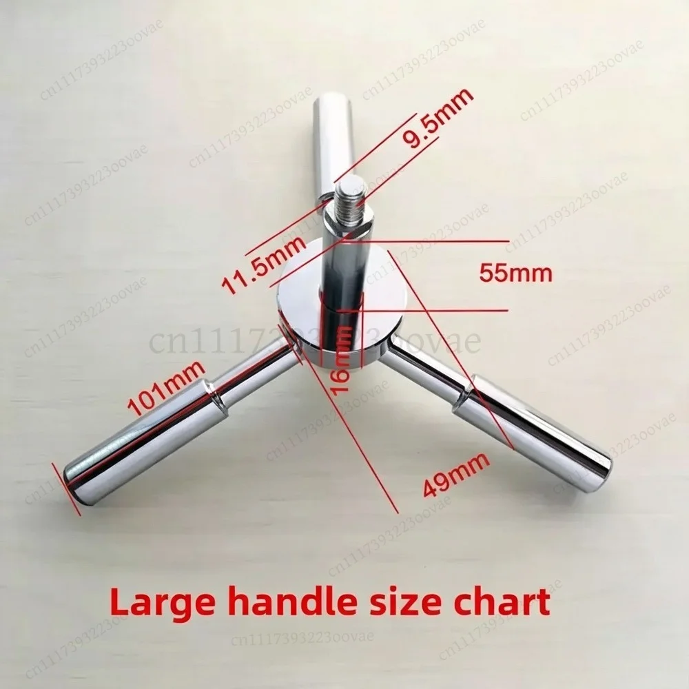 Metal Triangle Handle Lock Anti-Pry Design for Security Door Valuables Cabinet, Replacement Anti-Theft Lock