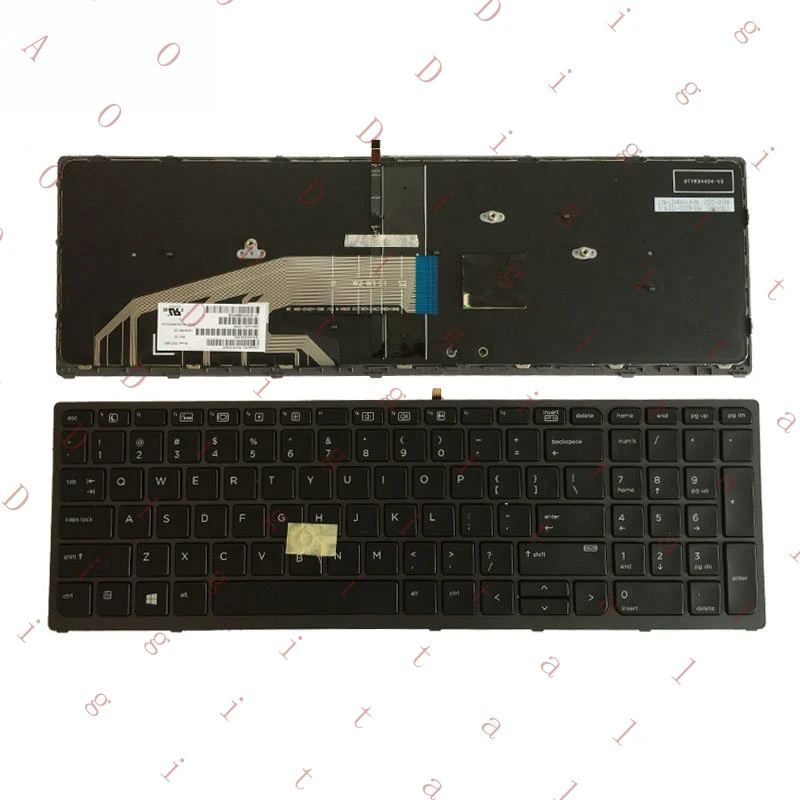 LL NEW laptop  for HP Zbook 15 G3 17 G3 Keyboard backlit Pointer US 848311-001