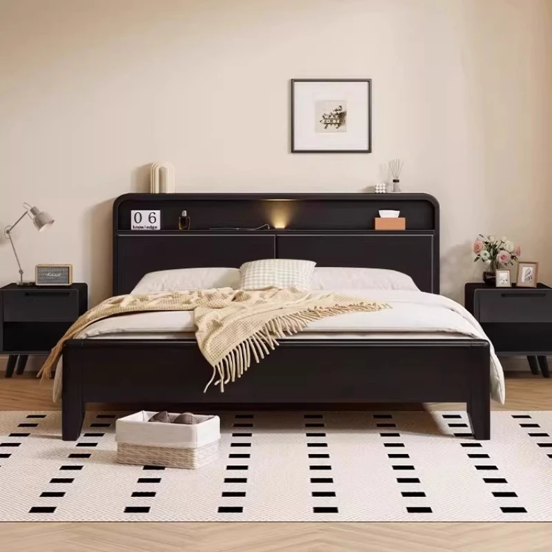 

Bedroom Luxury Bed Modern Double Simple Sleeping Headboards Design Bed Storage European Letto Matrimoniale Trendy Furniture