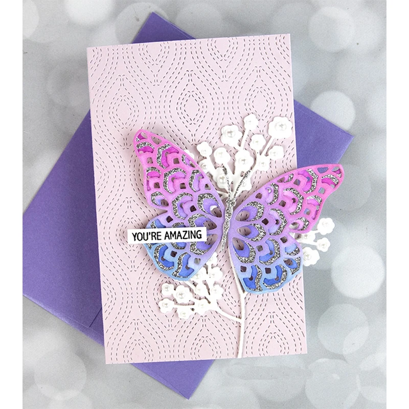 

butterfly metal cutting dies mold Scrapbooking paper craft knife mould blade punch template Embossing stencil 1PCS